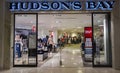 Hudson`s Bay Store Entrance in Calgary Alberta Market Mall Shopping Center